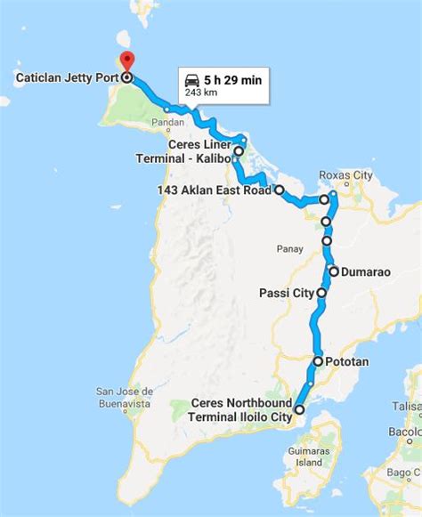 Caticlan to Iloilo City .